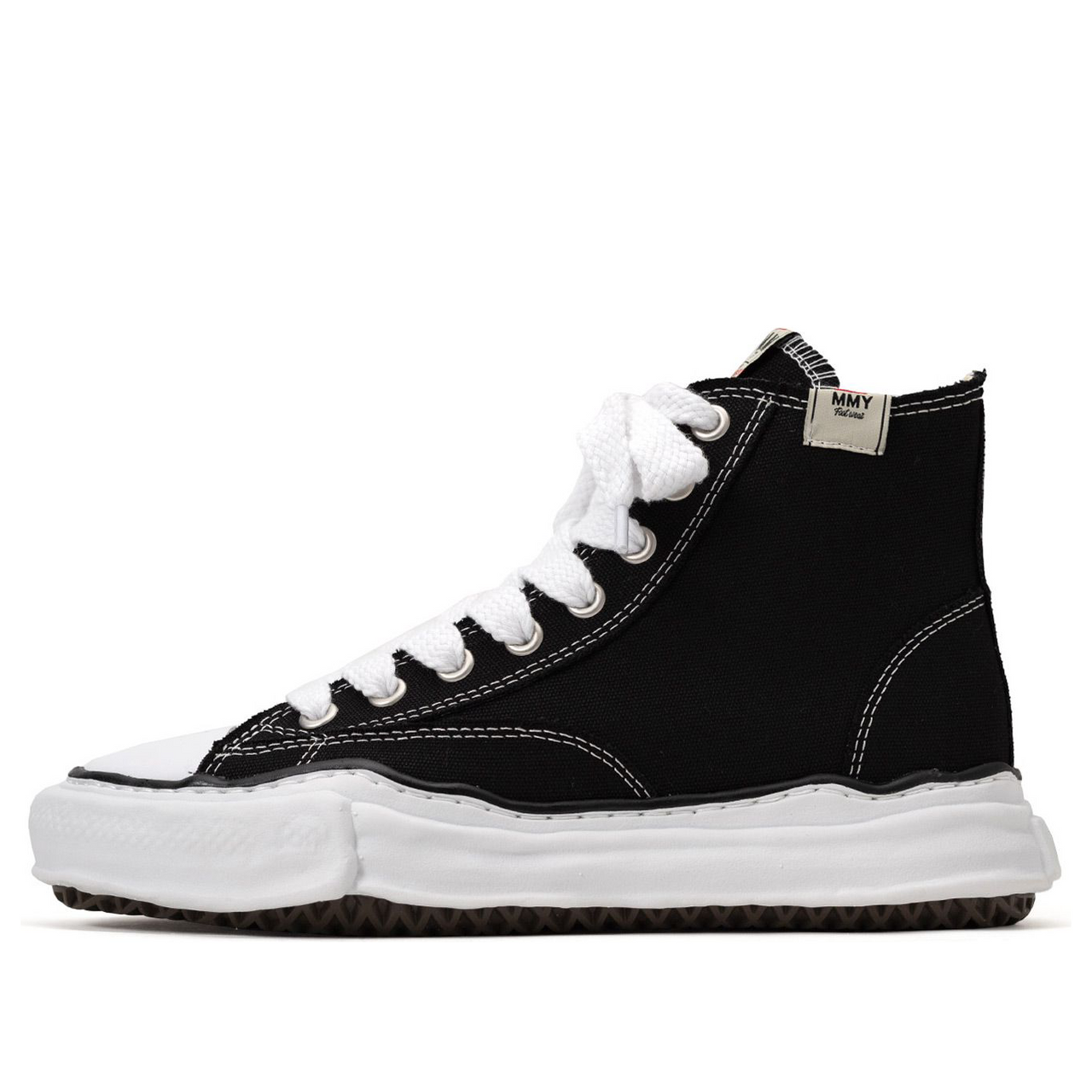 Maison MIHARA YASUHIRO PETERSON OG Sole Canvas High-top Sneaker 'Black' A01FW701-BLK