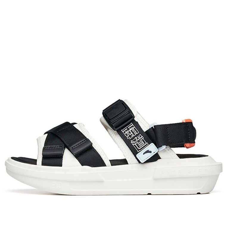 (WMNS) ANTA BaDao Sandals 'Black White Orange' 122238501-2
