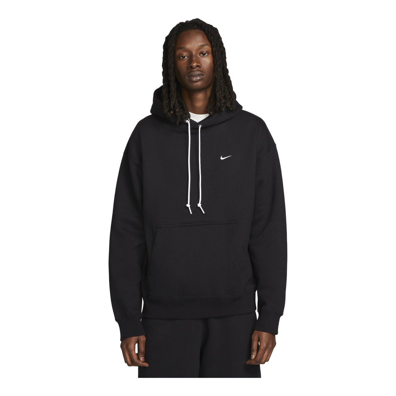 Nike Solo Swoosh Fleece Pullover Hoodie DX1355-010