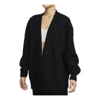 (WMNS) Nike Sportswear Phoenix Cozy Boucl T-Shirt 'Black' FZ1712-010