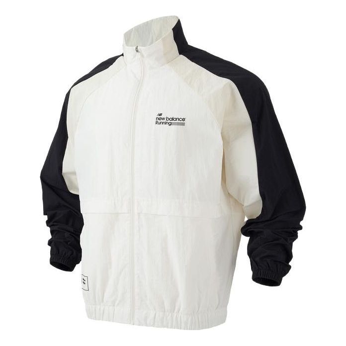 New Balance 23FW Sport Jacket Asia Sizing 'White Black' 5AD37571-WT
