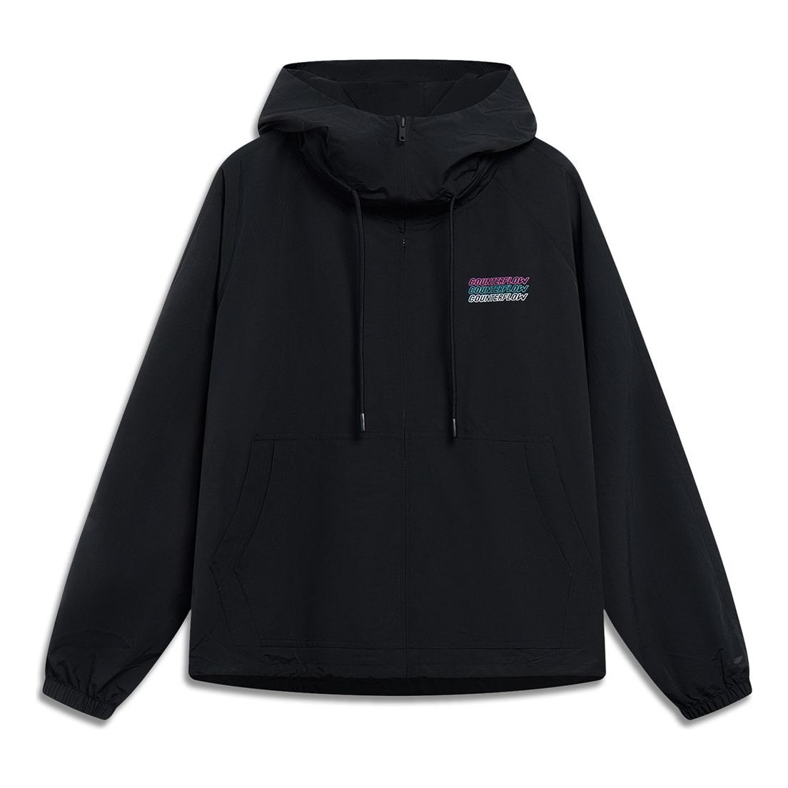 Li-Ning Counterflow Triple Logo Windbreaker 'Black' AFDT521-1
