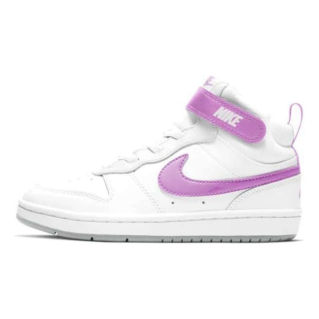(PS) Nike Court Borough Mid 2 'White Purple' CD7783-103