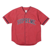 Supreme x Timberland Baseball Jersey 'Red Black' SUP-SS23-162