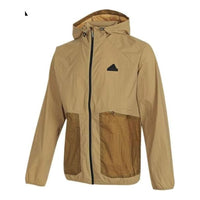 adidas Tech Lightweight Woven Jacket Asia Sizing 'Brown' JI8659