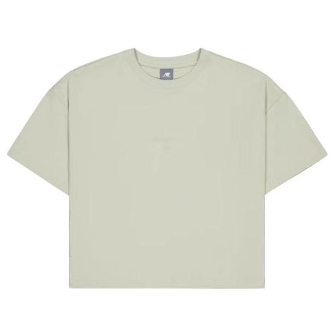 (WMNS) New Balance Cotton T-Shirt Asia Sizing 'Grey' AWT31573-OVN