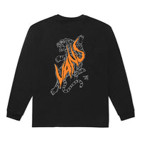 Vans Unisex Embroidery Logo Round-neck Sweateshirt Black VN0002BRBLK