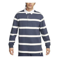 Nike Life Striped Heavyweight Rugby Shirt 'Thunder Blue' FN3123-437