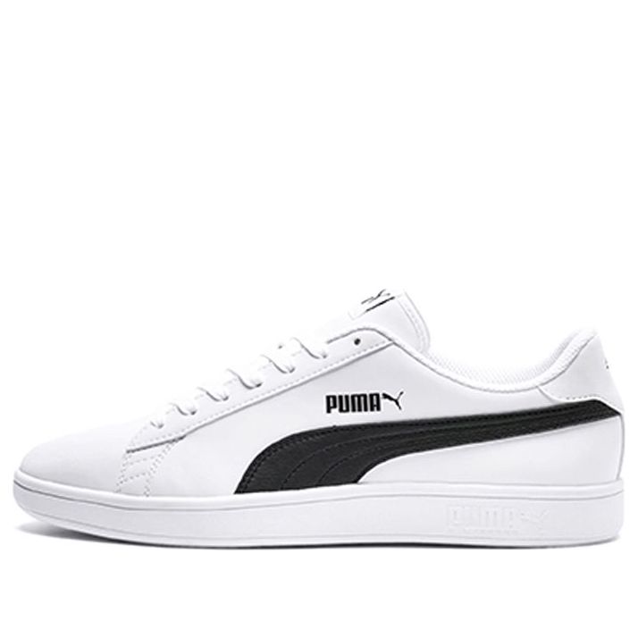 PUMA Smash V2 Buck Casual Board Shoes Black/White 365160-07