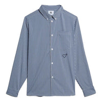 adidas originals x HUMAN MADE Crossover Embroidered Long Sleeves Shirt Blue GM4633