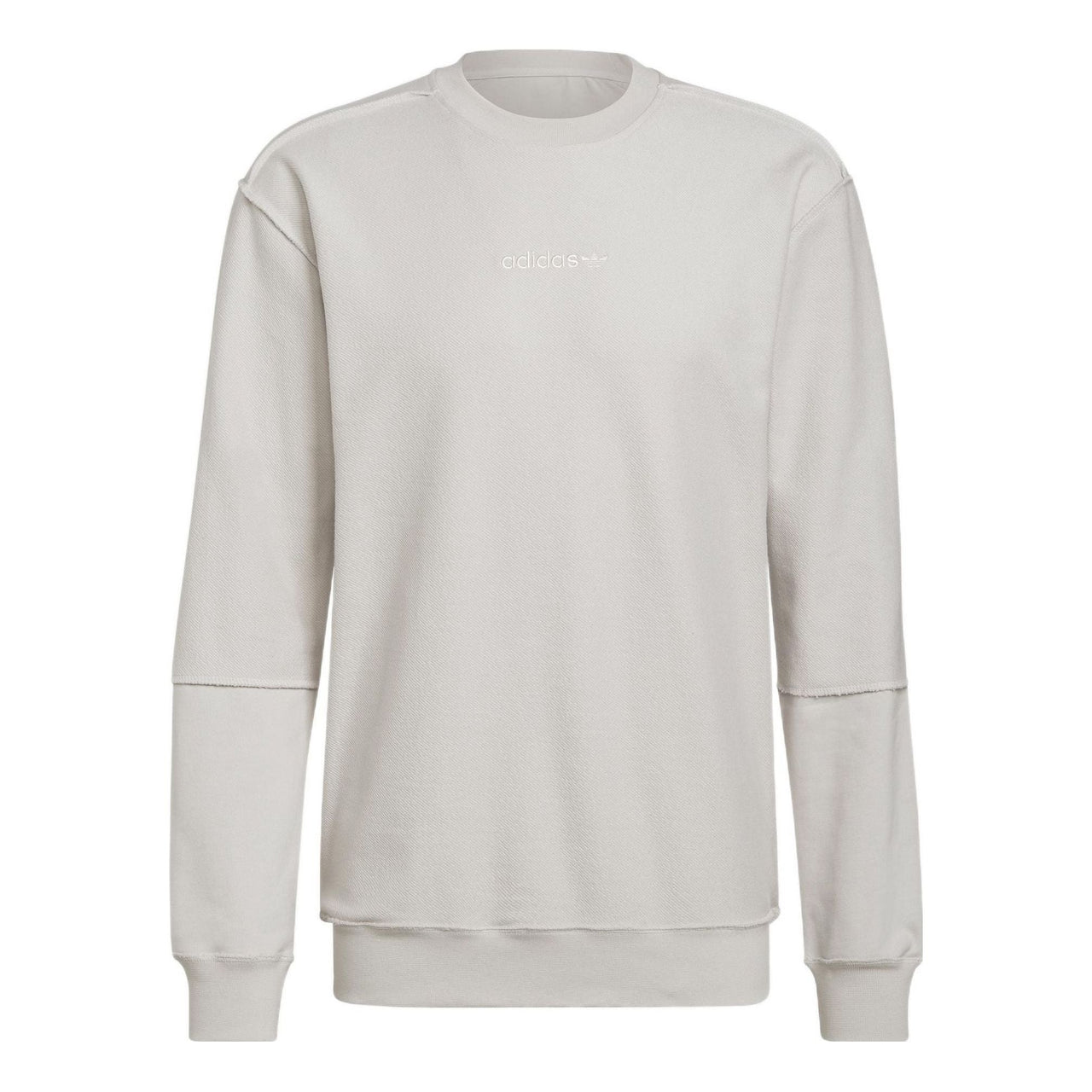 Men's adidas originals Round Neck Pullover Sports Gray Pearl Pink HP0438