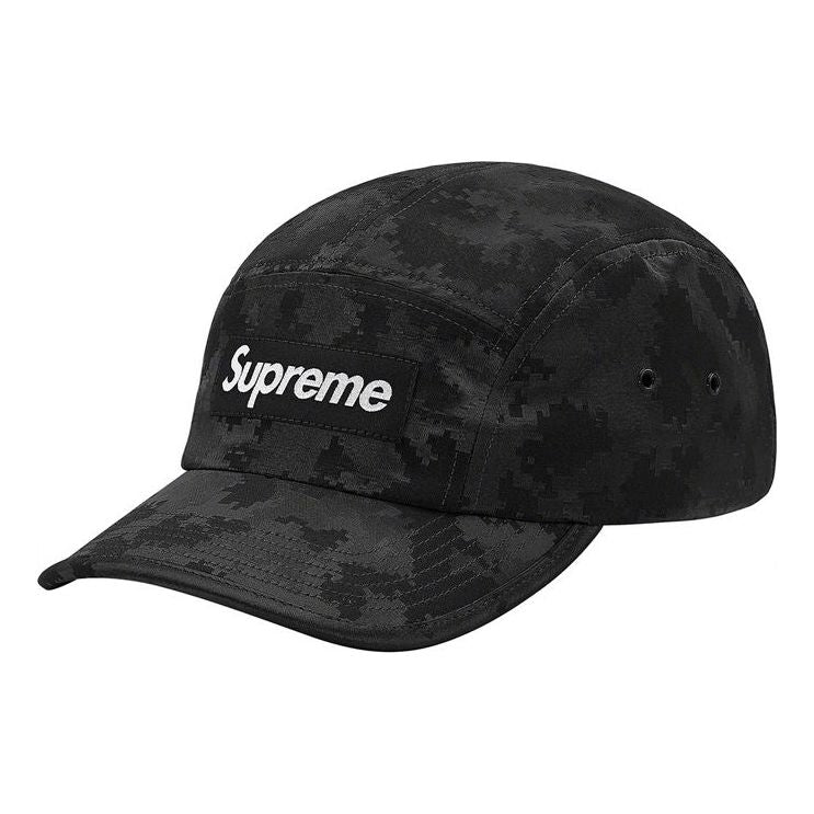 Supreme Satin Digi Camo Camp Cap 'Black Grey White' SUP-SS20-668
