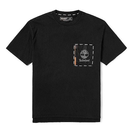 Men's Timberland Casual Loose Round Neck Short Sleeve Black A22SN001
