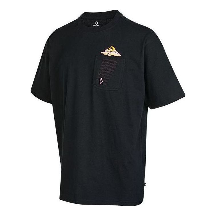 Converse Cloud Pocket T-Shirt 'Black' 10025038-A02