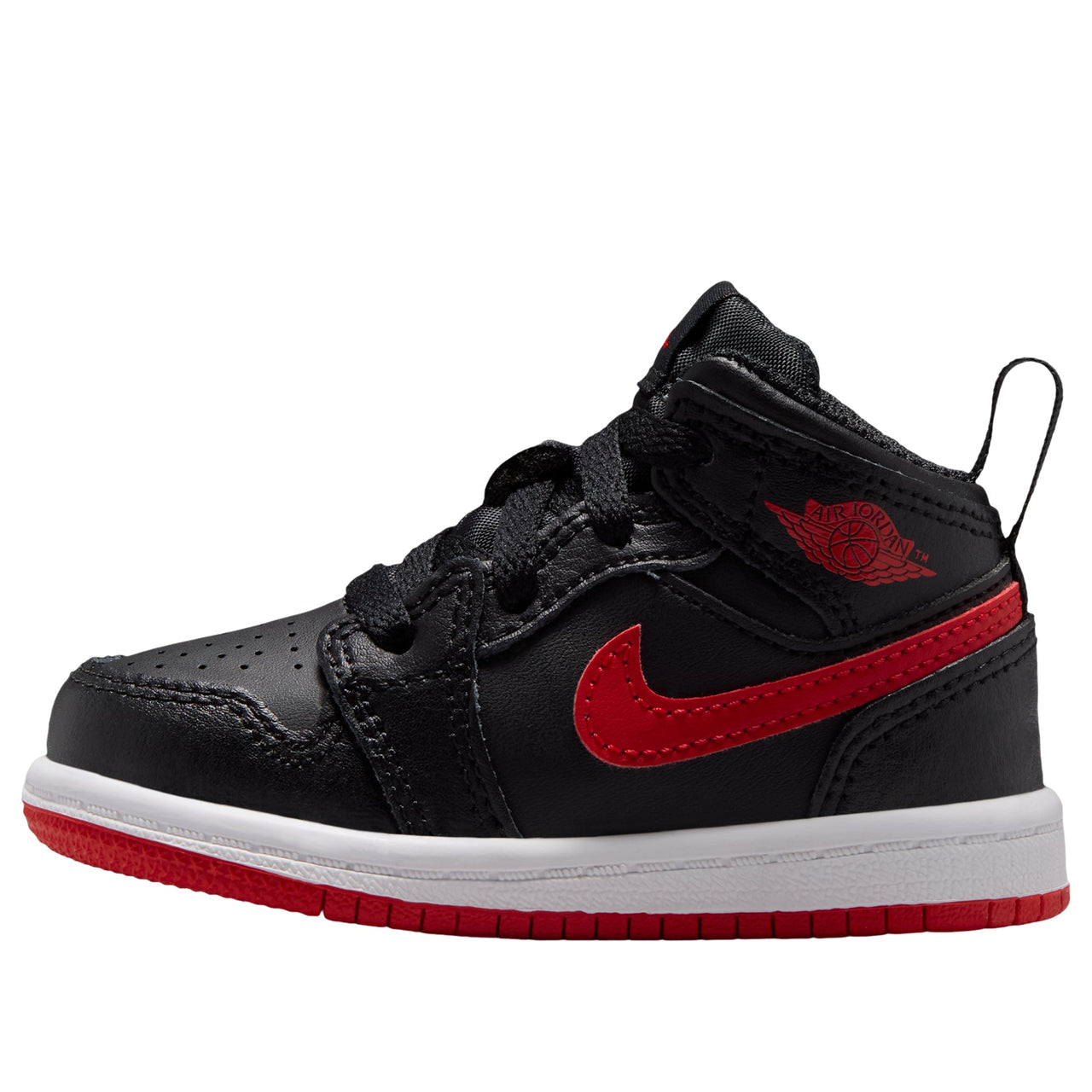 (TD) Air Jordan 1 Mid 'Black White University Red' DQ8425-005