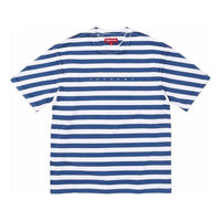 Supreme Overprint Stripe S/S Top 'Blue White' SUP-SS24-240