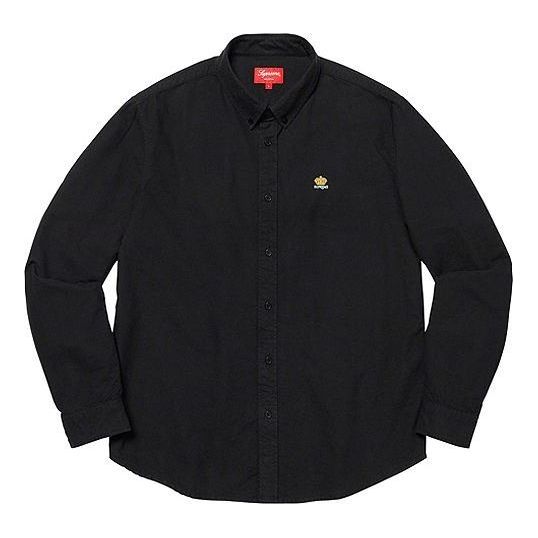 Supreme Flannel Oxford Shirt 'Black' SUP-FW19-145