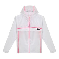 Under Armour Run Anywhere Hooded Jacket 'White Pink' 1374229-100