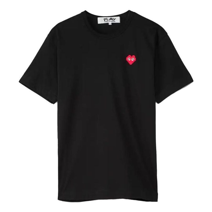 COMME des GARCONS PLAY Basic Invaders T-Shirt Red Emblem 'Black' AZ-T322-051-1