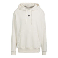 Men's adidas Thin And Light Breathable Hooded Pullover Long Sleeves Creamy White HE4353