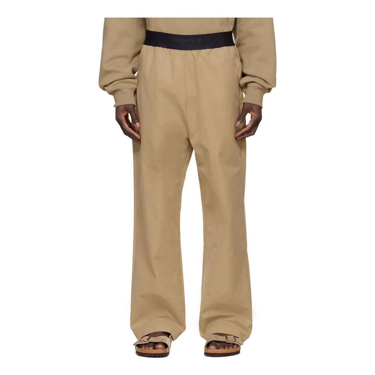 Fear of God Essentials Tan Cotton Lounge Pants Oak FOG-SS22-588