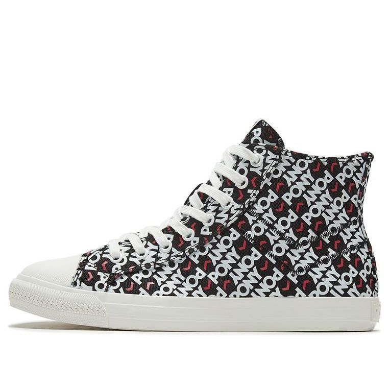 PONY High Top Canvas Sneakers Black 02M1SH11BK