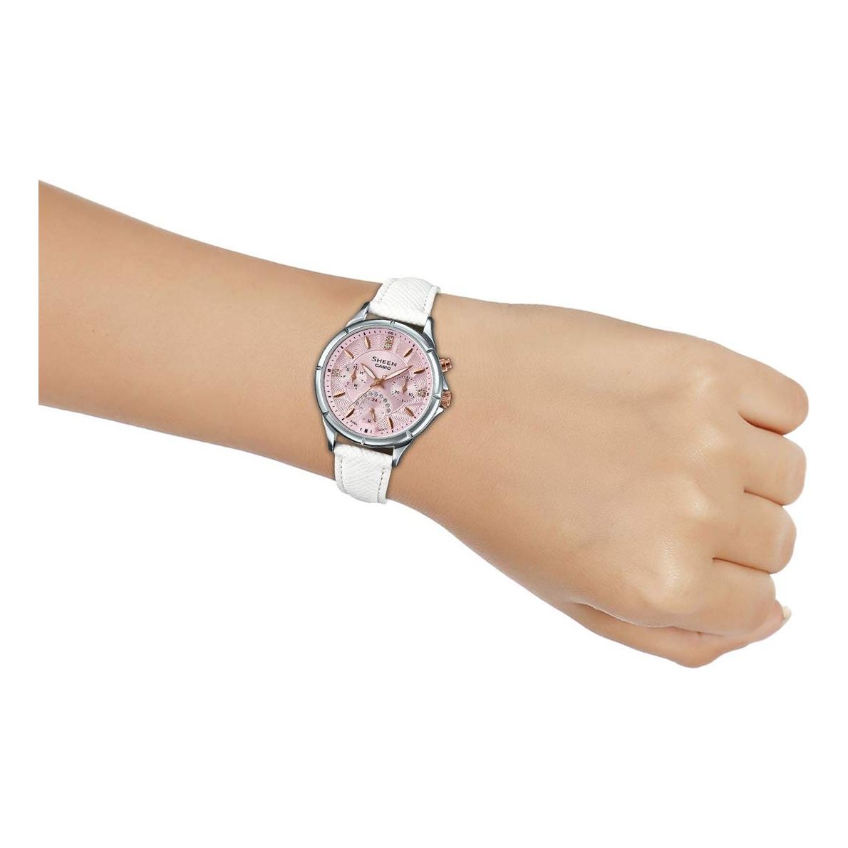 CASIO SHEEN Series Design quartz Business SHE-3047L-4B Pink Analog SHE-3047L-4B2021