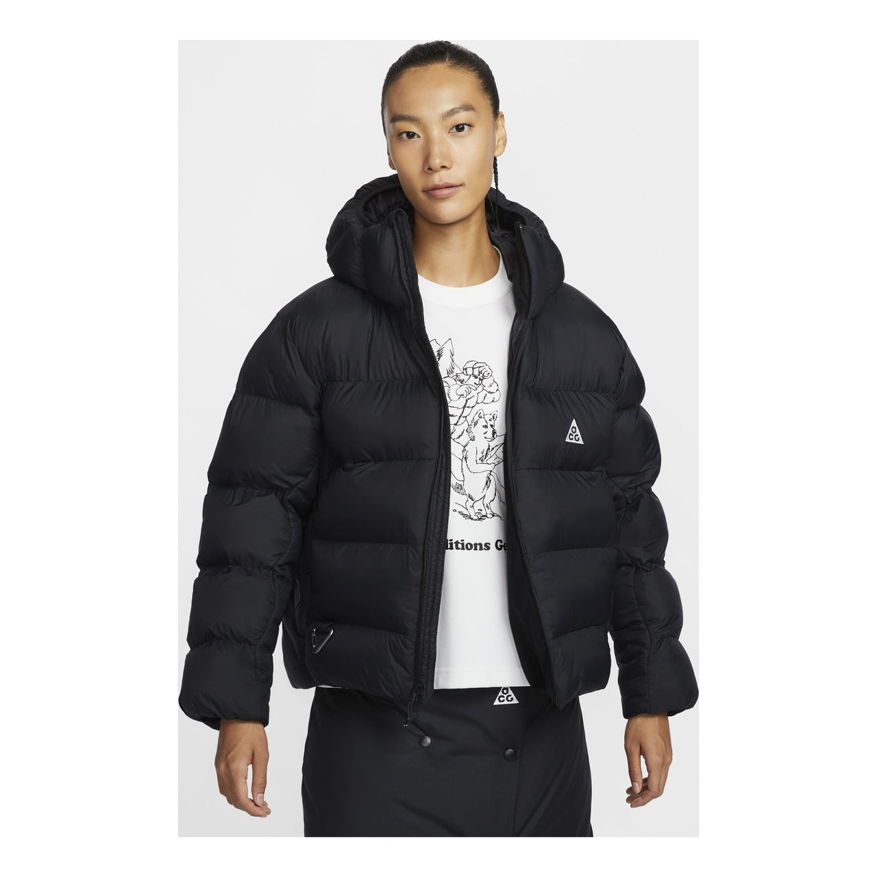 (WMNS) Nike ACG Lunar Lake PrimaLoft Therma-FIT ADV Loose Hooded Jacket Asia Sizing 'Black' FZ6762-010