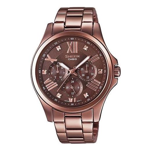CASIO SHEEN Series Design Business SHE-3806BR-5A Brown Analog SHE-3806BR-5A2021