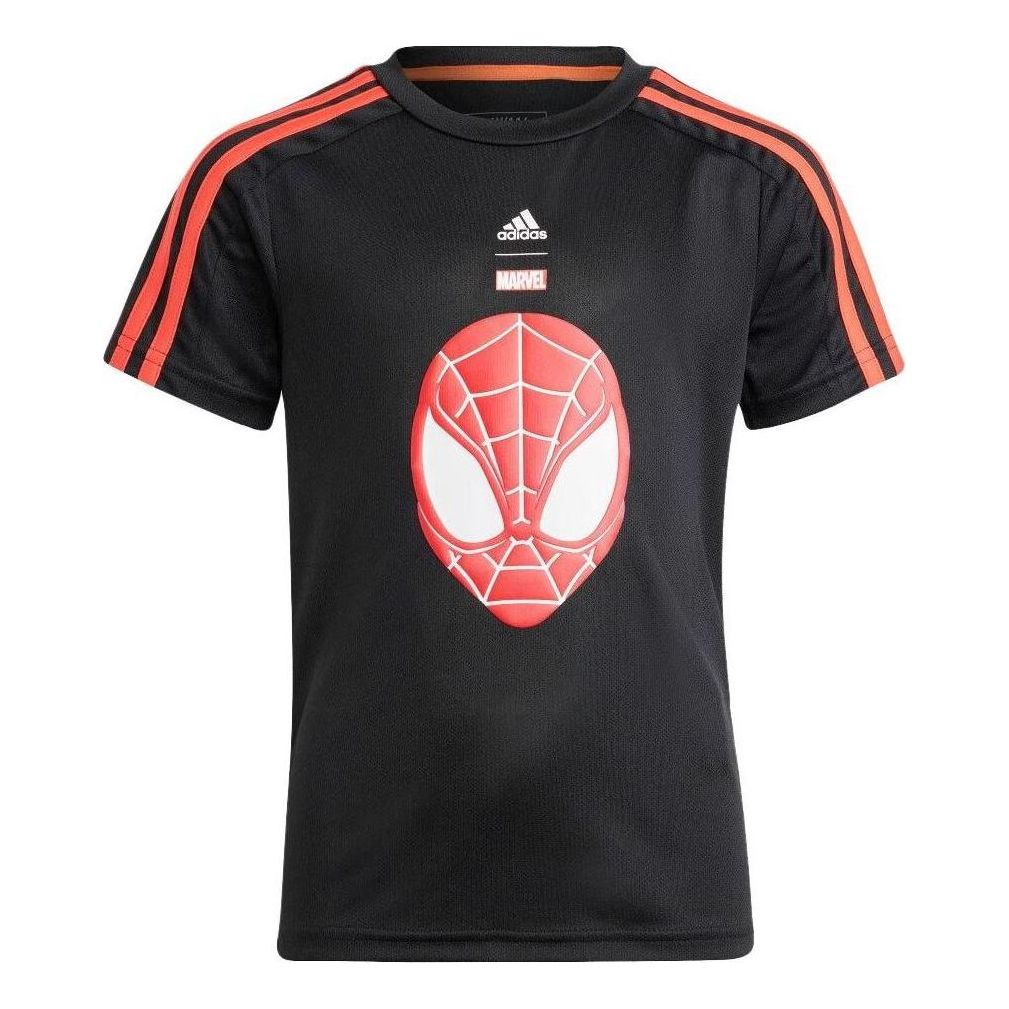 (PS) adidas X Marvel Spider-Man T-Shirts 'Black' IB4849
