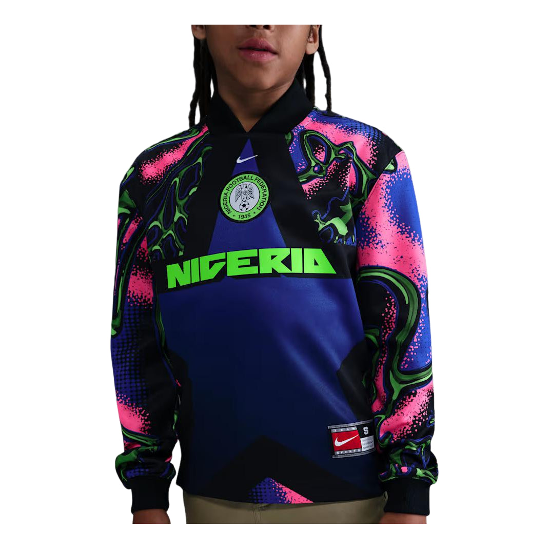 (GS) Nike Nigeria Hollywood Keeper Dri-FIT Jersey 'Black Hyper Pink White' IO2404-010