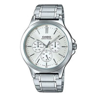 Men's CASIO DRESS Series waterproof Stainless Steel Mens Silver Analog MTP-V300D-7A