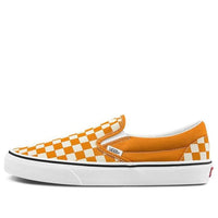 Vans Unisex Checkerboard Classic Slip-On Sneakers Yellow/White VN0A5JMH8LF