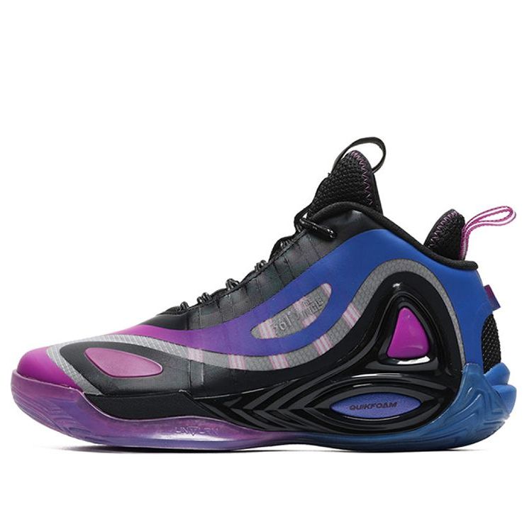 361 Degrees x Aaron Gordon Qu!ck Foam Basketball Shoes 'Black Purple Blue' 572031114-3