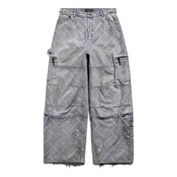 Balenciaga Bal Diagonal Allover Cargo Pants 'Light Blue' 767971TDW144979