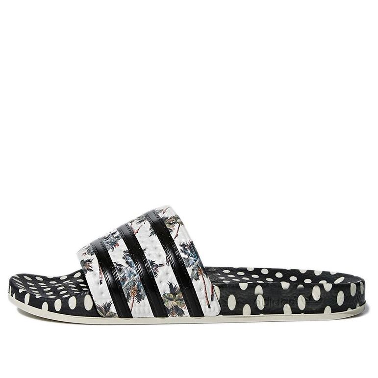 (WMNS) adidas Adilette Slide 'Black White Silver' CM8224