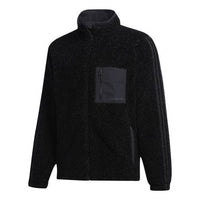 adidas neo Casual Sports Stand Collar Jacket Black FU1050