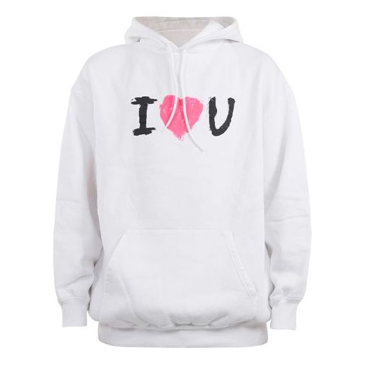 Balenciaga 'I Love U' Hoodie 'White' 570811TJVL69040