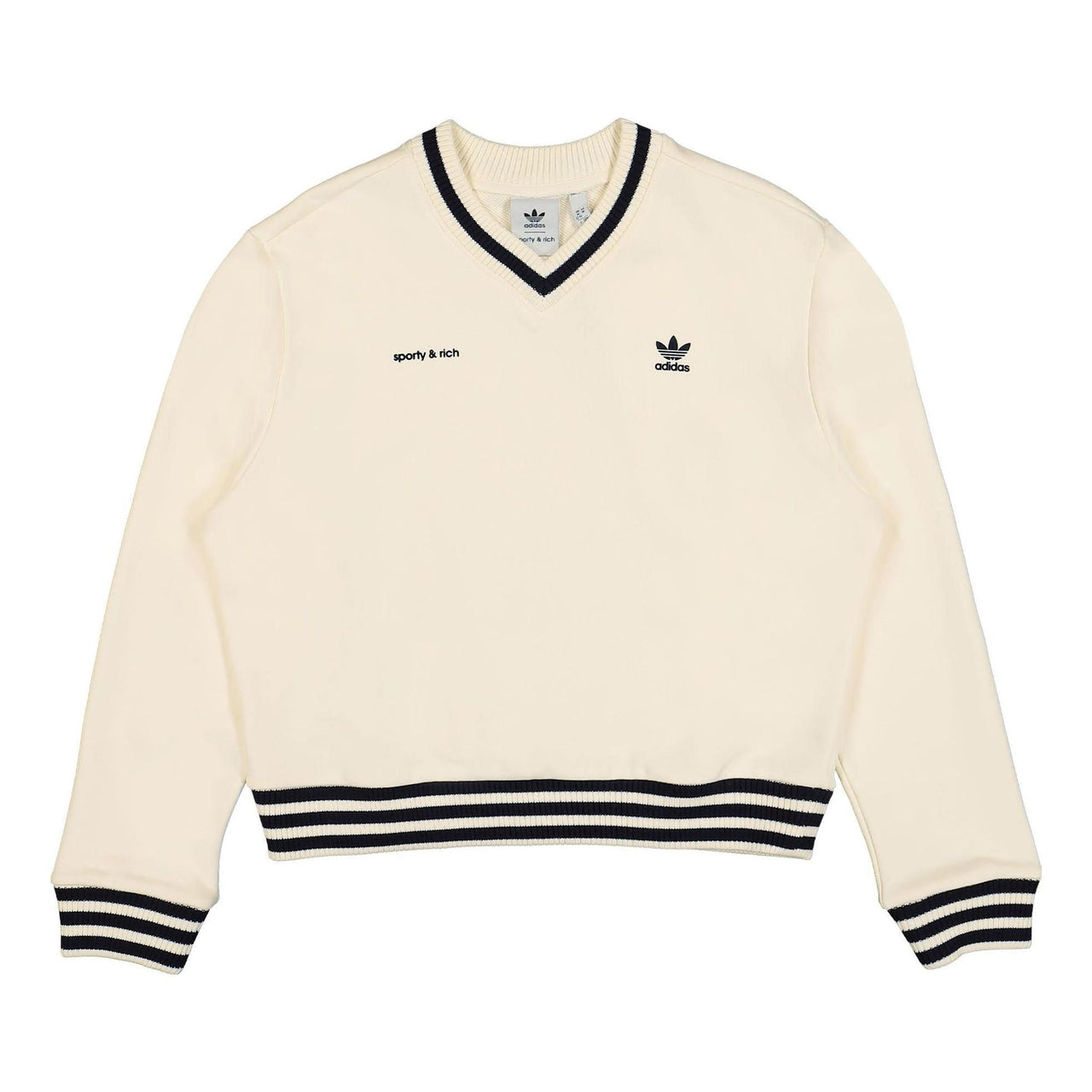 (WMNS) adidas x Sporty & Rich Sweater 'Beige' IN5247