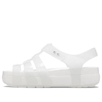 (WMNS) Crocs Splash Glossy Fisherman Sandal 'White' 209267-100