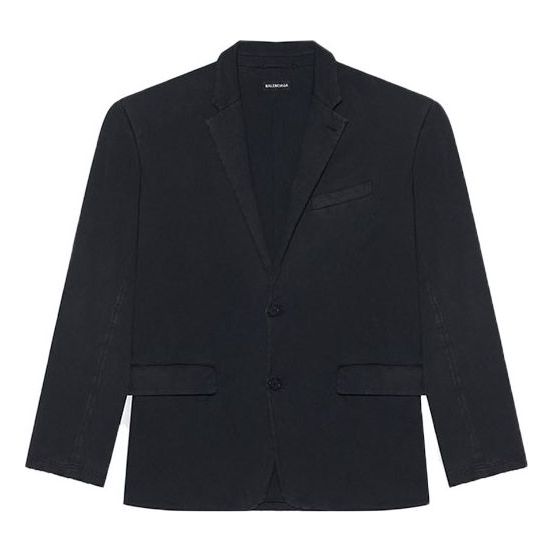 Men's Balenciaga FW21 Retro Knit Large Jacket Black 662388TAV041000