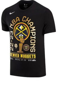 Nike Denver Nuggets Team Badge Round Neck Pullover Short Sleeve T-Shirt HF1913-010