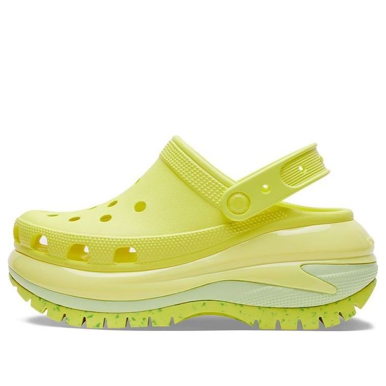 (WMNS) Crocs Classic Crush Clogs 'Fluorescent Green' 207988-76M