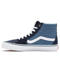 Vans Skate Sk8-hi Splicing Contrasting Colors Casual Sports Skateboarding Shoes Unisex Navy Blue VN0A5FCCNAV