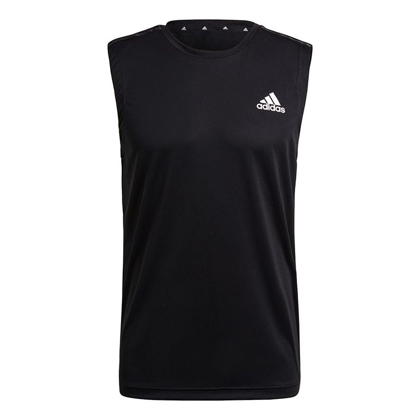 سترة adidas M 3s Tk للتدريب الرياضي الكاجوال بأكمام قابلة للتهوية للرجال باللون الأسود GM2130