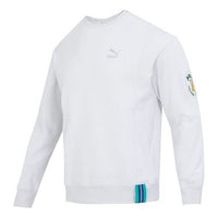 PUMA Team Badge Crew Sweater 'Grey' 677379-72
