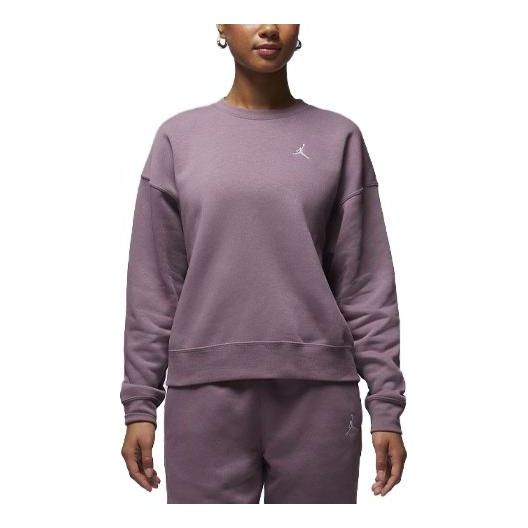 (WMNS) Air Jordan Brooklyn Fleece Crewneck Sweatshirt 'Mauve' FN4491-508
