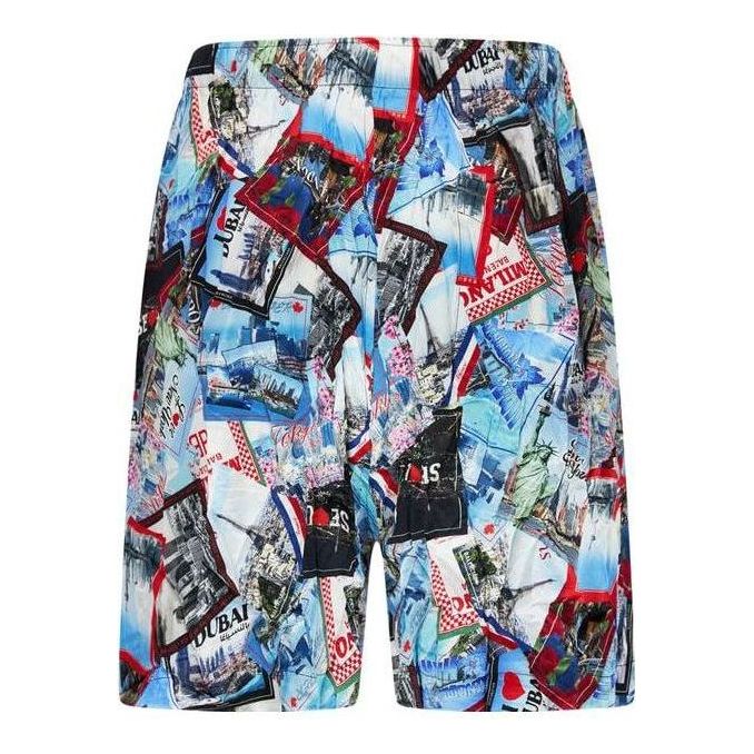 Balenciaga Allover Cities Shorts 'Multicolor' 672410TML058470