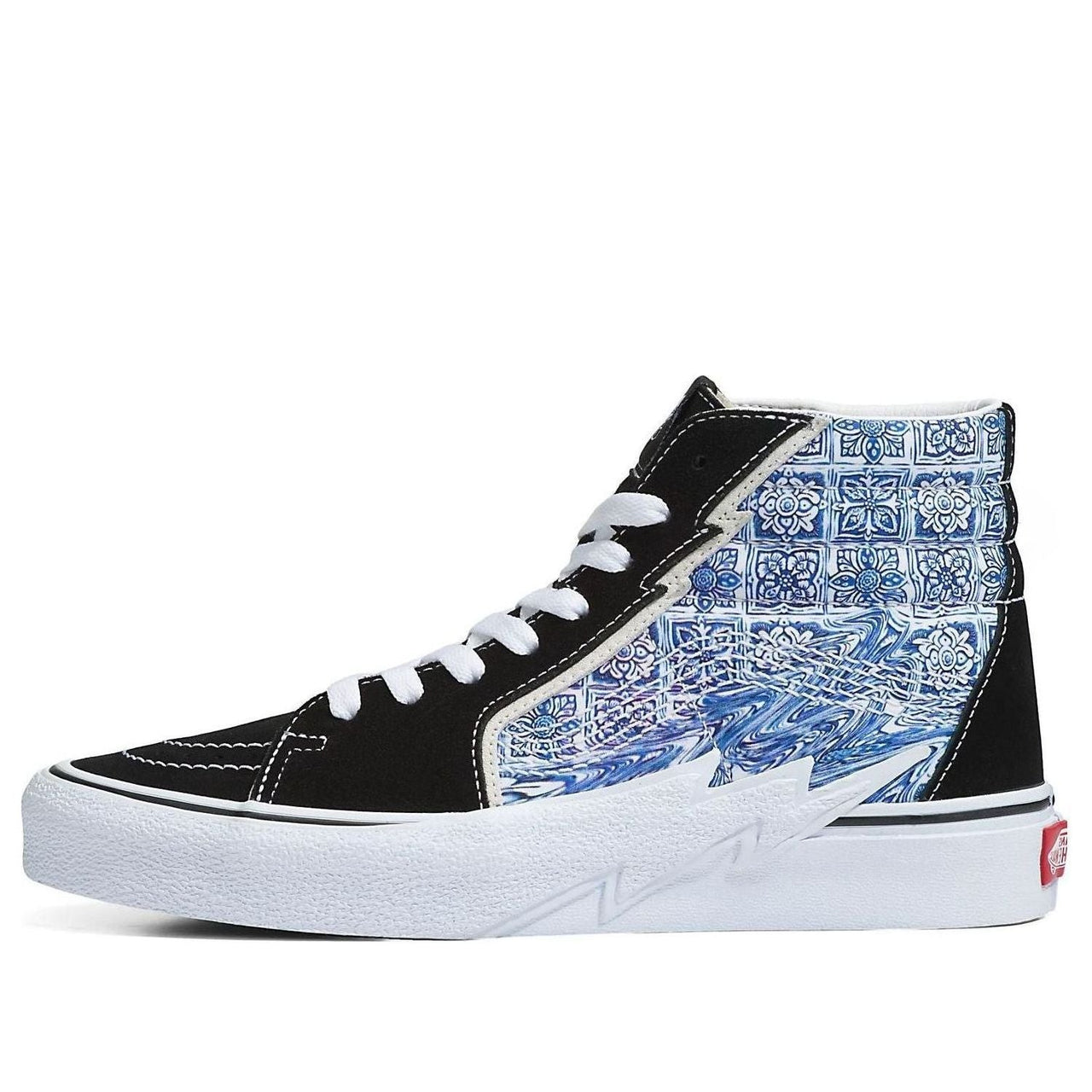 Vans Sk8-Hi Bolt Casual Fashion High Top Shoes 'Liquify Black Blue' VN0A5JIVBLK