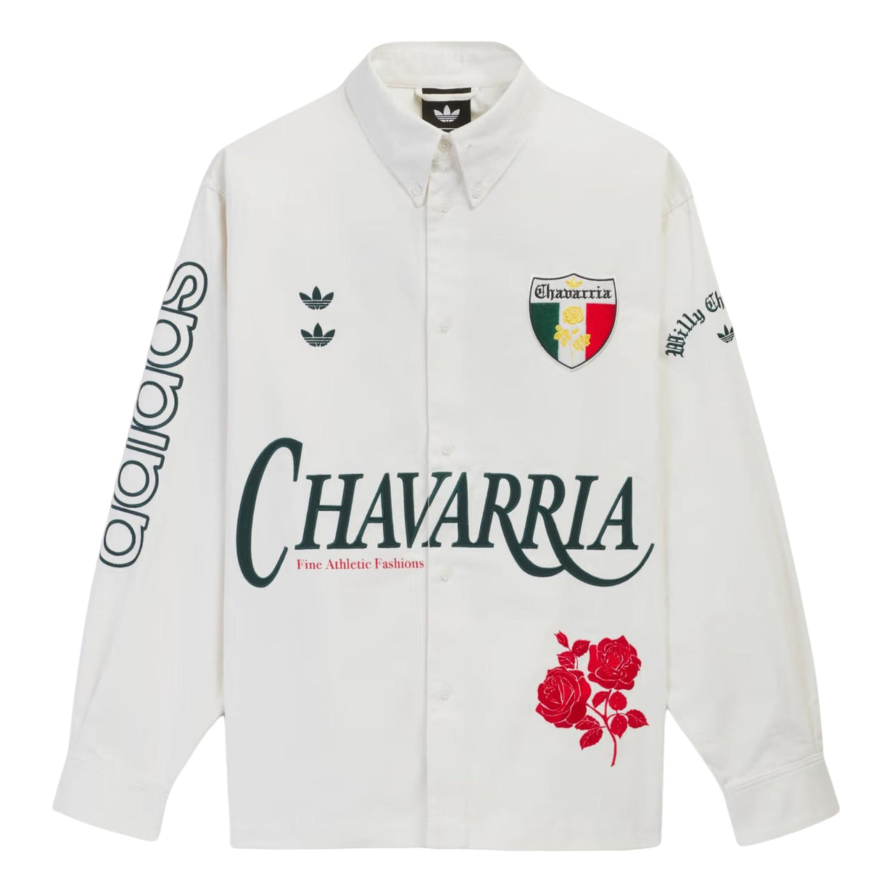 adidas x Chavarria Button Up Shirt Asia Sizing 'Off White' KV1980